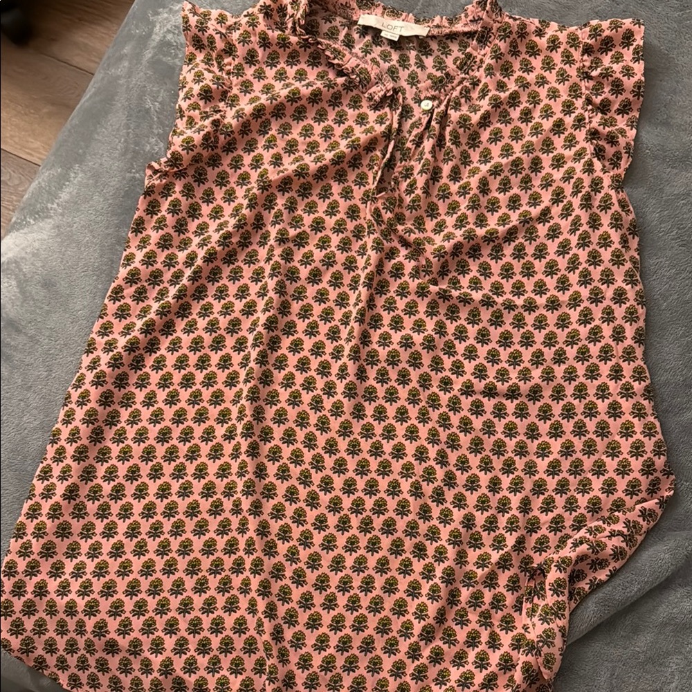 Pink Patterned Blouse